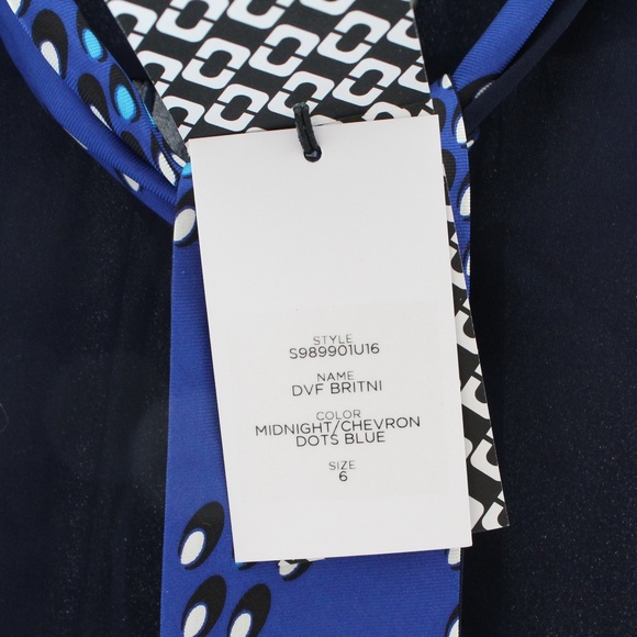 NWT Diane von Furstenberg DVF Britni Tie Silk Top– Work, Office, or Dinner Out - Picture 7 of 8